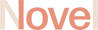 novel logo (cream with coral love)