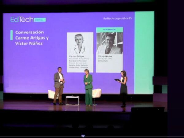 Víctor Núñez y Carme Artigas en EdTech Congress 2025: El impacto de la IA en el liderazgo educativo